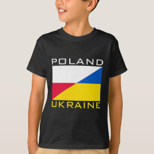 Camiseta Polonia Ucrania Bandera Apoyo Amistad Vecino