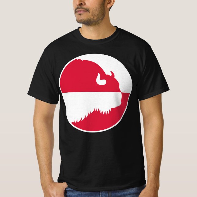 Camiseta Polonia Wisent Zubr Bandera nacional animal polaca (Anverso)
