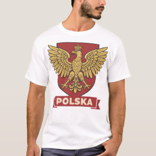 Camiseta Polska Águila Dorada Heráldica