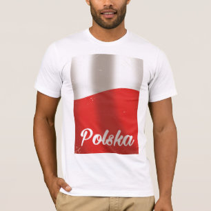 Camiseta Polska, cartel vintage de viaje de Polonia
