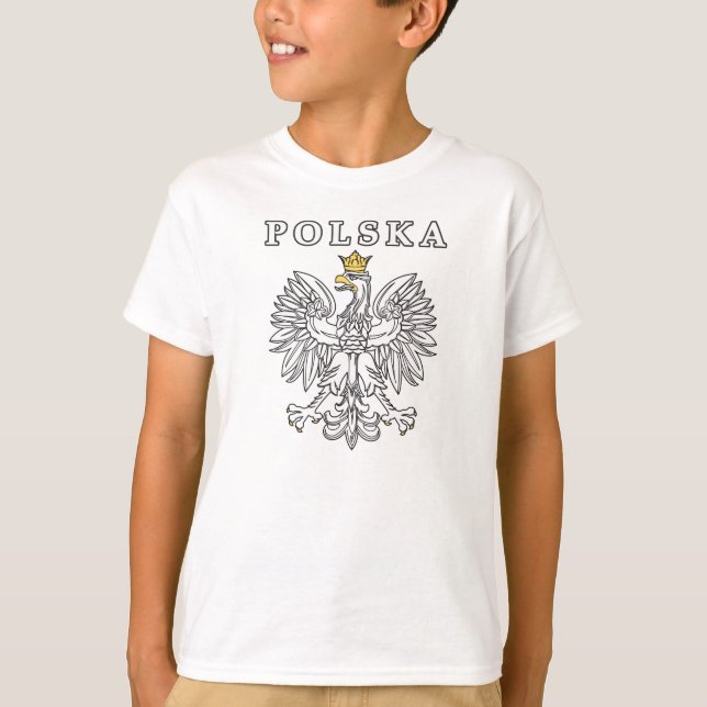 Camiseta Polska con águila polaca (Anverso)