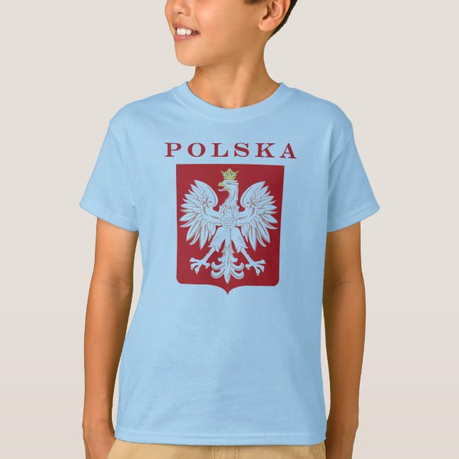 Camiseta Polska Eagle Red Shield (Anverso)