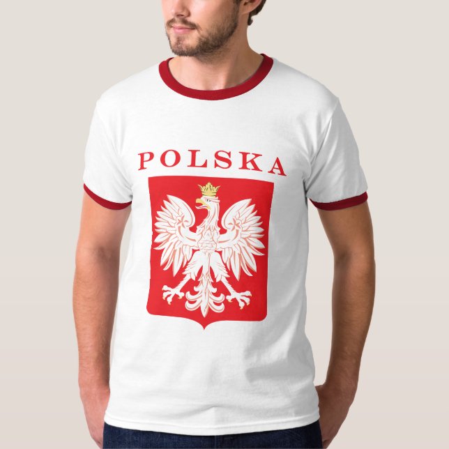 Camiseta Polska Eagle Red Shield (Anverso)