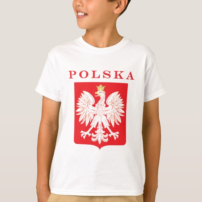 Camiseta Polska Eagle Red Shield (Anverso)