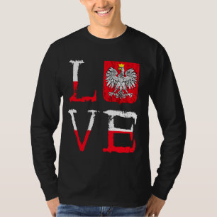 Camiseta Polska Love Poland Lover Orgullo polaco de águila