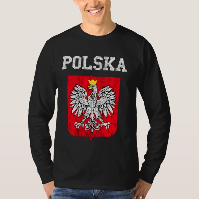 Camiseta Polska Polonia Águila Polonia Patrimonio Polaco Or (Anverso)