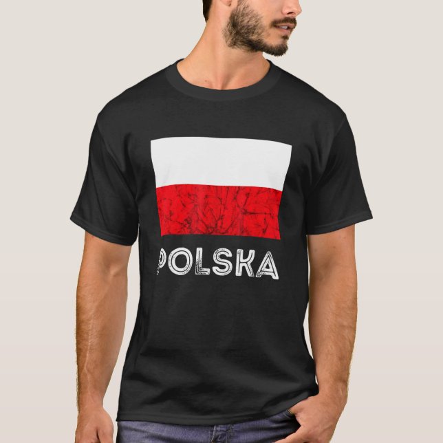Camiseta Polska Polonia Bandera Águila Polaca Roots Politic (Anverso)