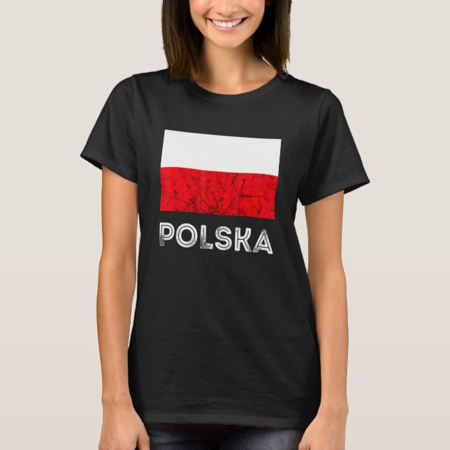 Camiseta Polska Polonia Bandera Águila Polaca Roots Politic (Anverso)
