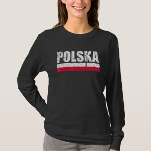 Camiseta Polska Vintage Bandera Polaca Polonia
