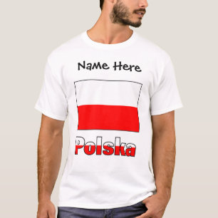 Camiseta Polska y bandera polaca
