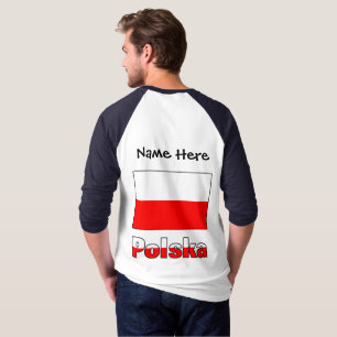 Camiseta Polska y Bandera Polaca Personalizadas