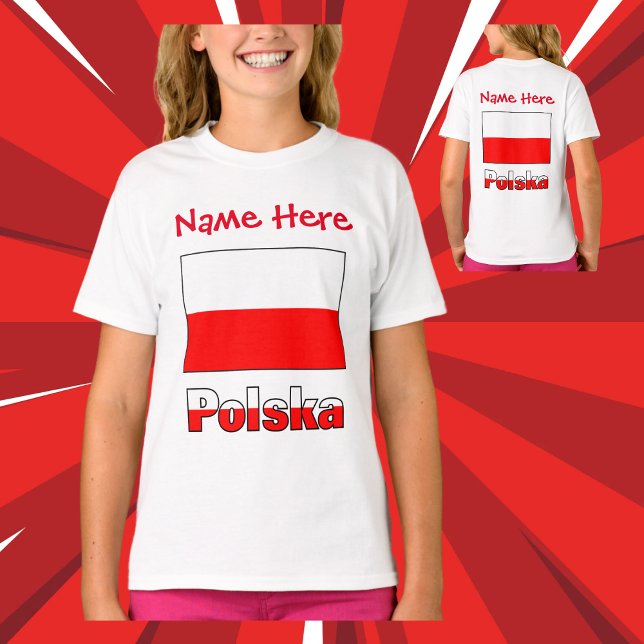 Camiseta Polska y la bandera polaca Chica de Personalizació (Subido por el creador)