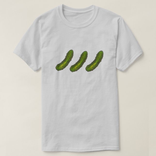 Camiseta Polvo agrio y frío Kosher Dill Pickle Food (Diseño del anverso)