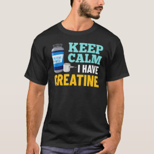 Camiseta Polvo de creatina monohidrato suplemento para cult