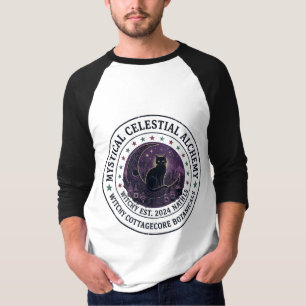 Camiseta Polvo de Estrellas & Gatos Negros Alquimia Celes