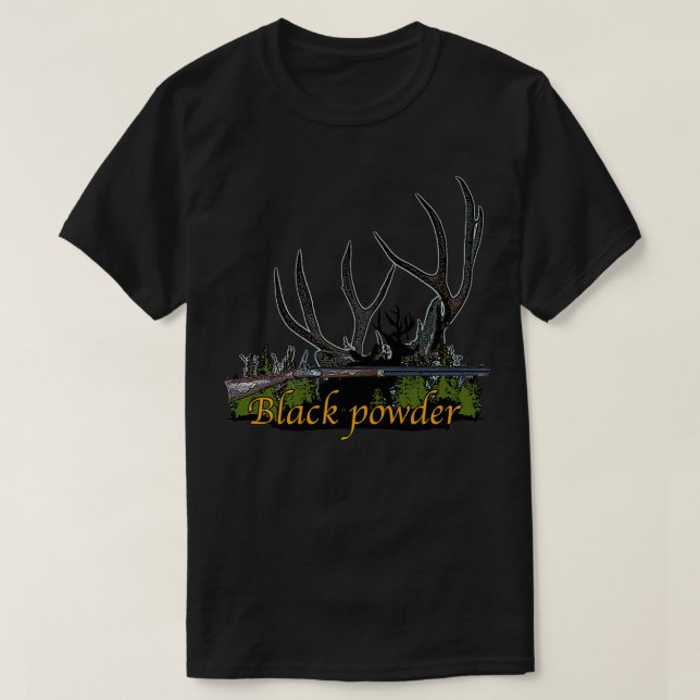 Camiseta Polvo negro 58 cal (Diseño del anverso)