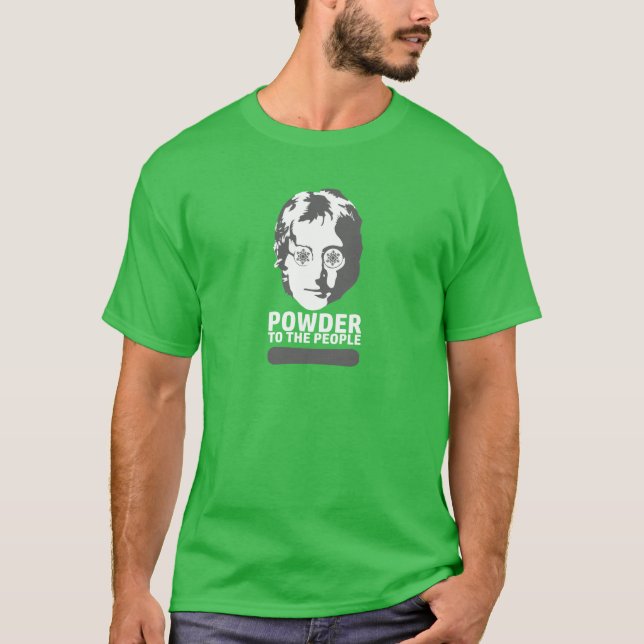 Camiseta Polvo para la gente (snowboard) (Anverso)