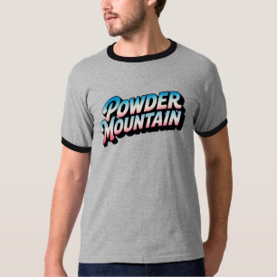 Camiseta Polvo Ringer de montaña T-Shirt - Estación de esqu