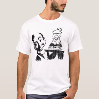 Camiseta Polvo Servido-para arriba presagio (frente negro