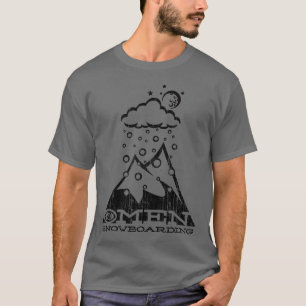 Camiseta Polvo Servido-para arriba presagio (negro del