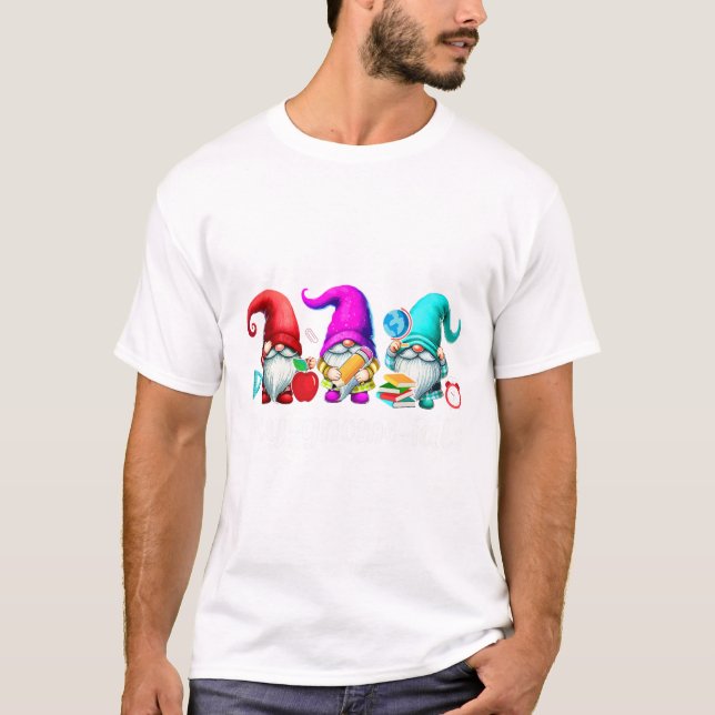 Camiseta Poly-gnome-ials Three Gnomes Funny Teacher Mathema (Anverso)