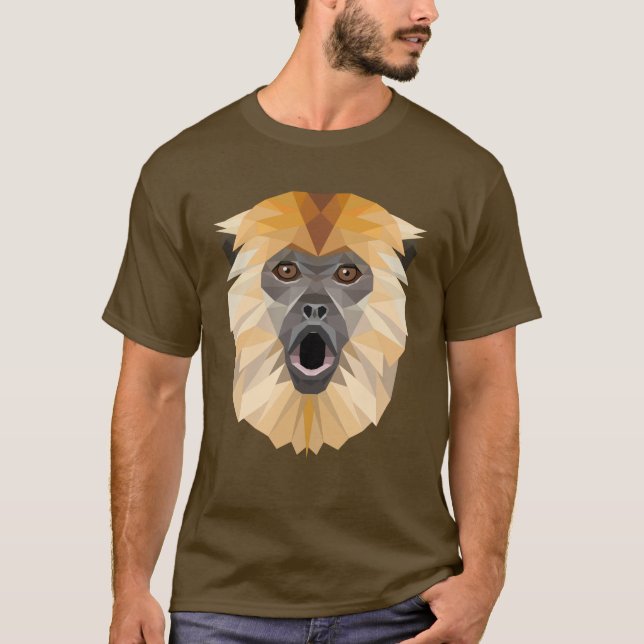 Camiseta Poly Pals: Mono Howler (Anverso)