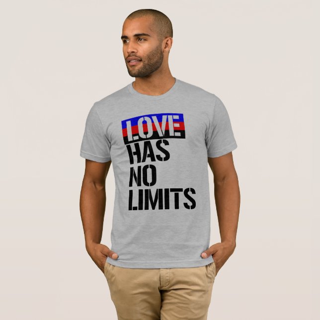 Camiseta Polyamory - amor no tiene ningún límite - - las (Anverso completo)