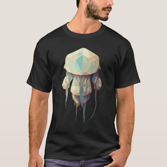 Camiseta Polygon Jellyfish Cute Low Poly (Anverso)