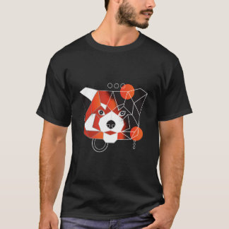 Camiseta Polygon Red Panda Minimal