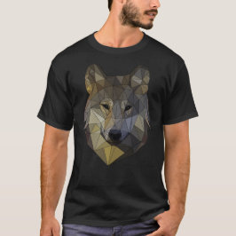 Camiseta Polygon Wolf dreieckige Mosaik Formen Polyart