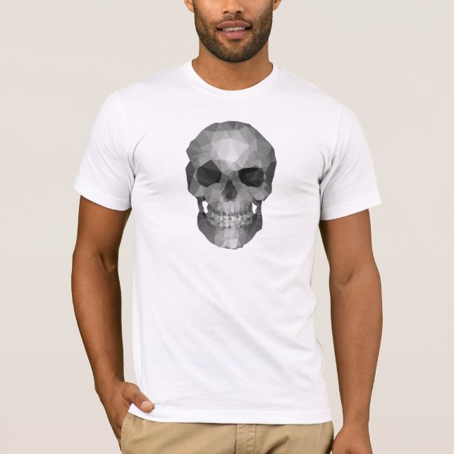 Camiseta Polygons skull (Anverso)