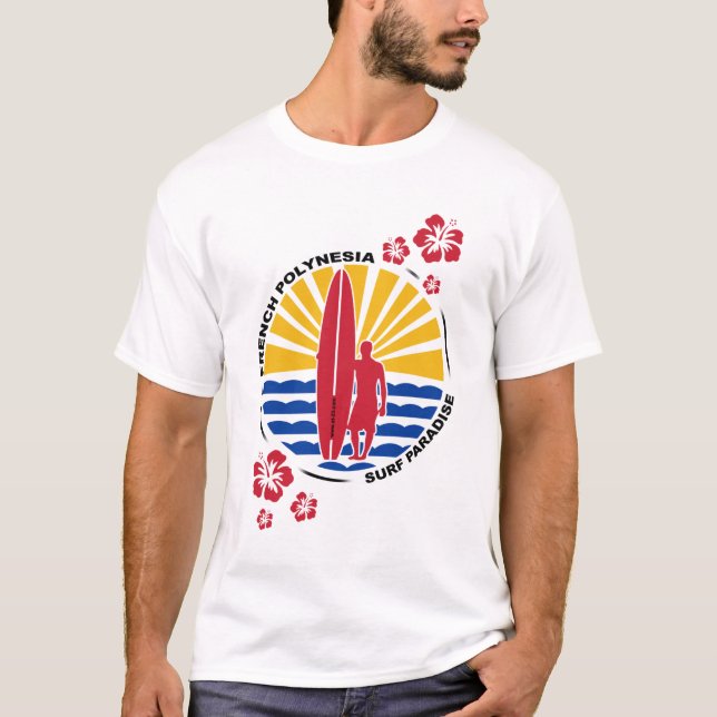 Camiseta Polynesia Surf t-shirt (Anverso)