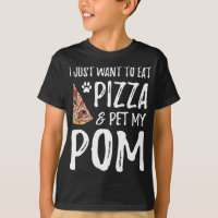 Pom Dog Lover Pizza Pomeranian Dog Mom Regalo