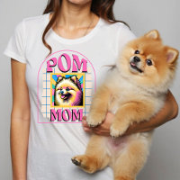 Pom Mom Dog Mama Shirt Gift para el propietario de