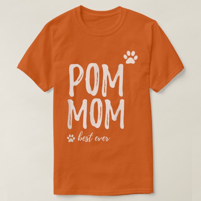 Camiseta Pom Mom Gracioso para Pomeranian Dog Mom (Diseño del anverso)