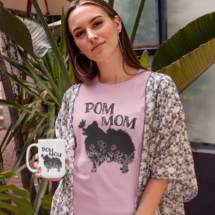 Camiseta Pom Mom Pomeranian Dog-Lover