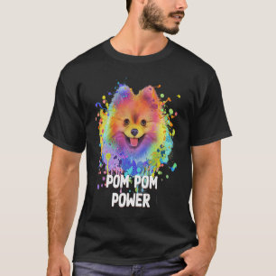 Camiseta Pom Pom Power Pomeranian Humor Toy Raza Animal P
