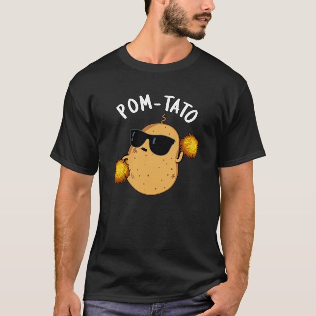 Camiseta Pom-tato Funny Potato Pun Dark BG (Anverso)