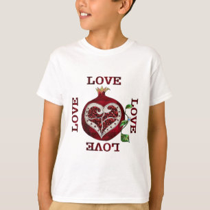 Camiseta Pomegranate Heart LOVE Valentine