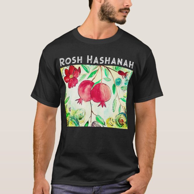 Camiseta Pomegranate Rosh Hashanah Fruit Shana Tova (Anverso)