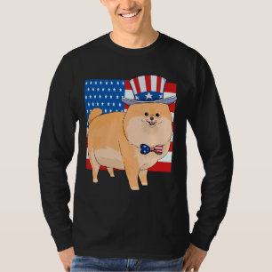 Camiseta Pomerania 4 De Julio Tío Patriótico Sam