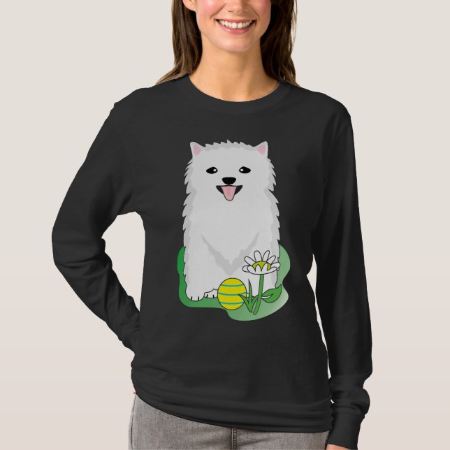 Camiseta Pomerania blanca 28 (Anverso)