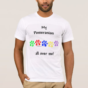 Camiseta Pomerania Camina Por Todo Mí