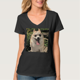 Camiseta Pomerania Chihuahua Pomsky Gran sonrisa
