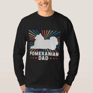 Camiseta Pomerania Dad Vintage Pomeranian Dog