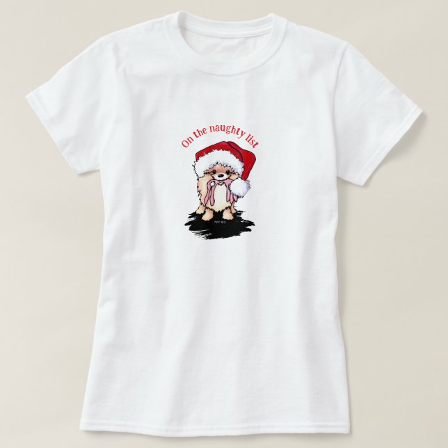 Camiseta Pomerania de Navidad (Diseño del anverso)