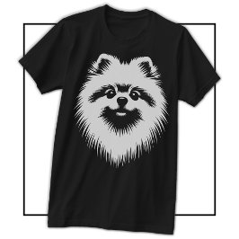 Camiseta Pomerania de Pop Art con nombre personalizado y # 