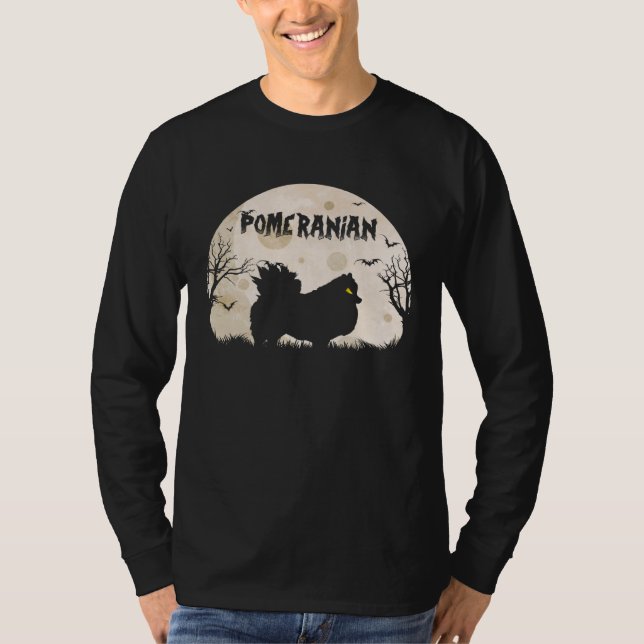 Camiseta Pomerania de terror de Halloween (Anverso)