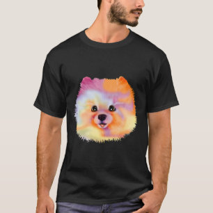 Camiseta Pomerania En Acuarelas
