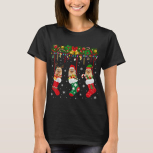 Camiseta Pomerania En Ganado De Noche Reno Santa ELF Perro